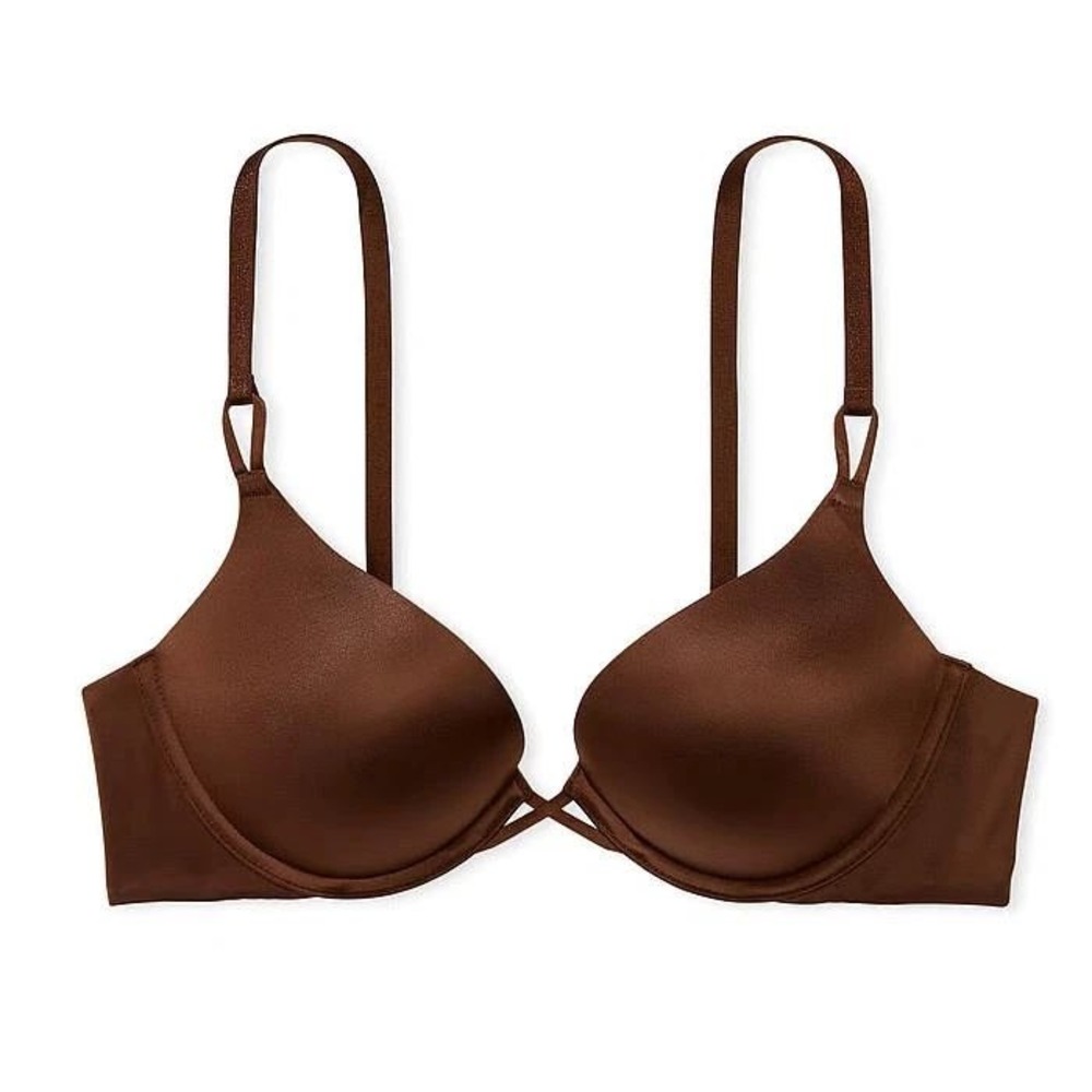 Victoria's Secret Bombshell Smooth Push-Up Bra Brown 32C 11213982 CC 33F6